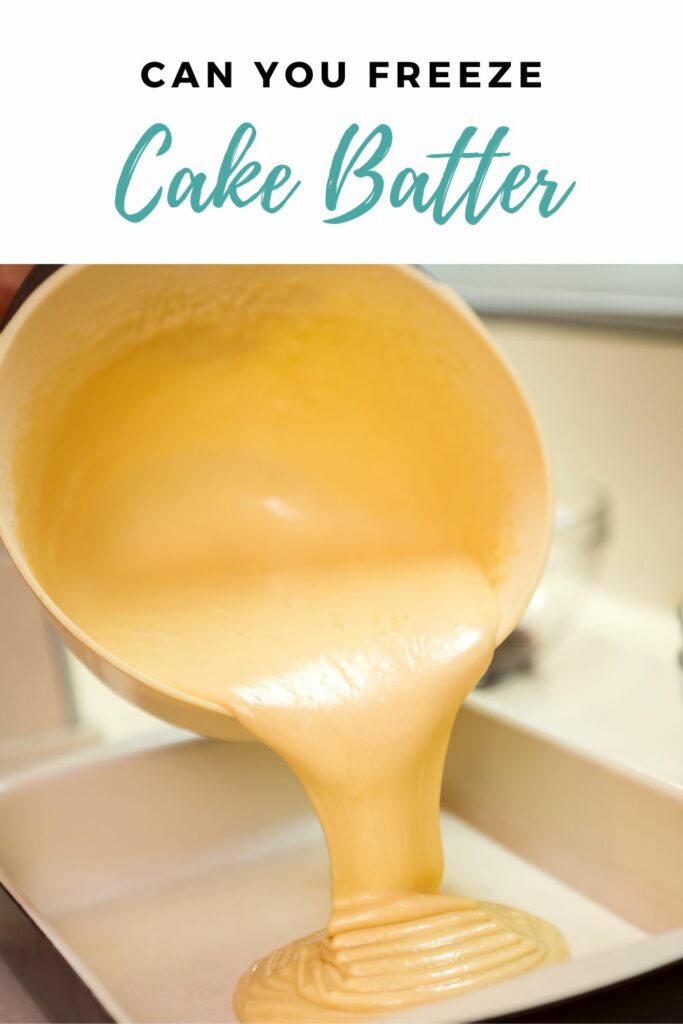 Cake Batter can you freeze