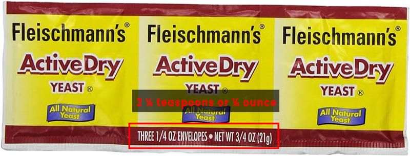 dry yeast packet 4oz