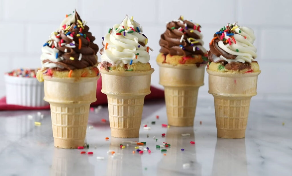 Ice Cream Cone Cupcakes recipe