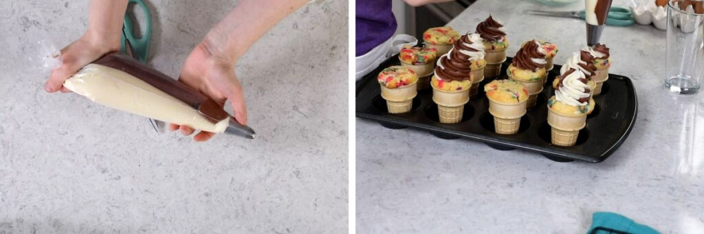 Ice Cream Cone Cupcakes step 6 7