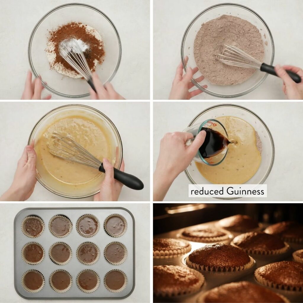 how to make Guinness Chocolate Cupcakes