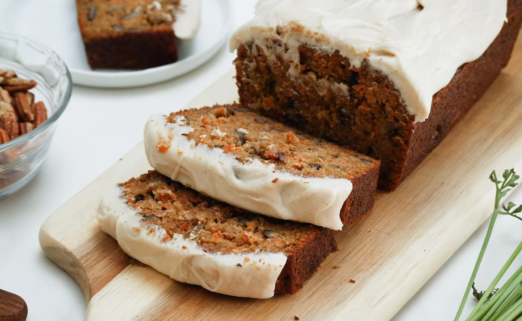 Carrot Cake Loaf Recipe With Cream Cheese Frosting