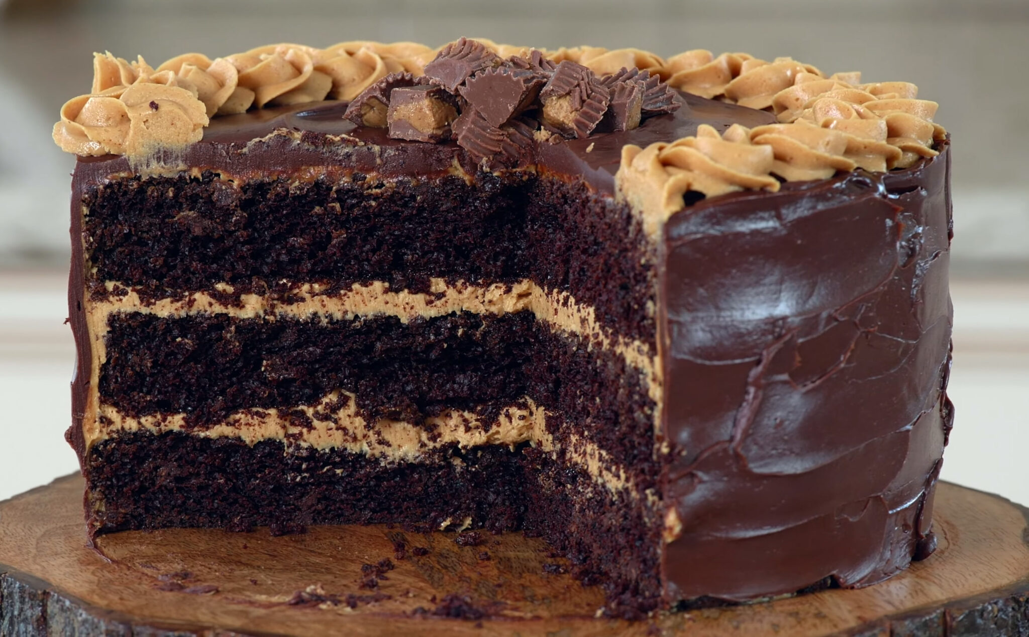 Easy Chocolate Peanut Butter Cake Recipe