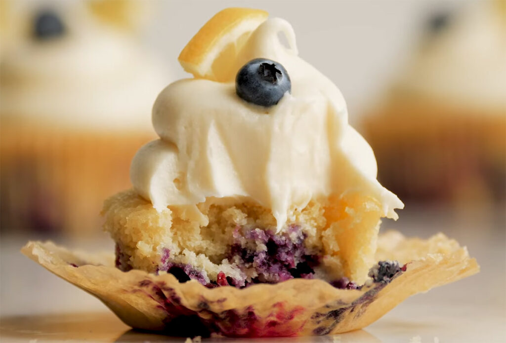 Lemon Blueberry Cupcakes recipe