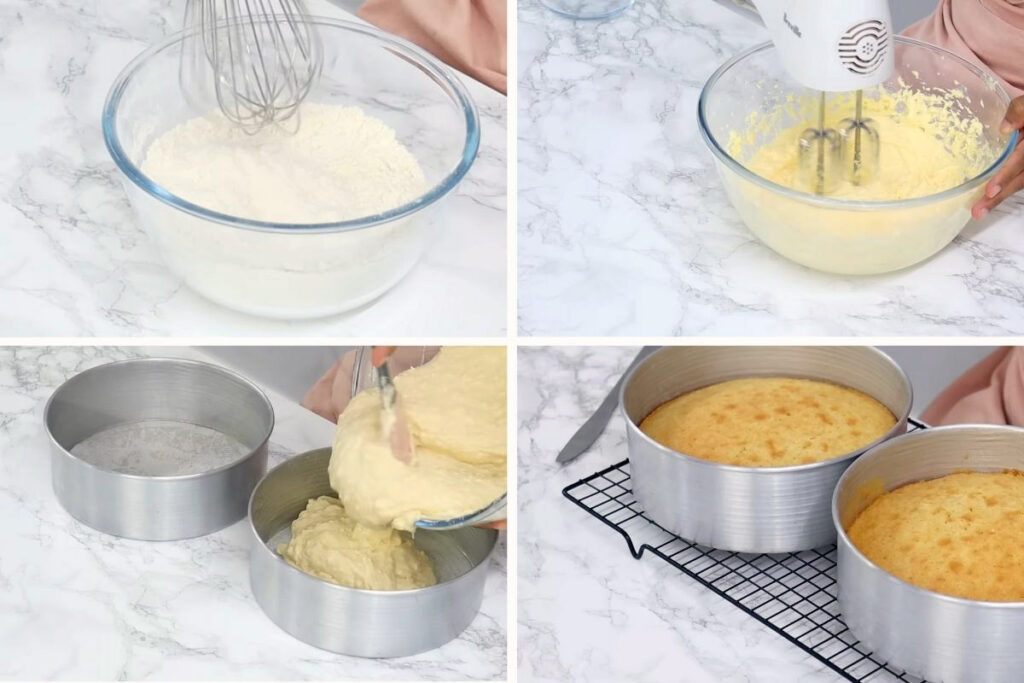 Make Moist Coconut Cake batter