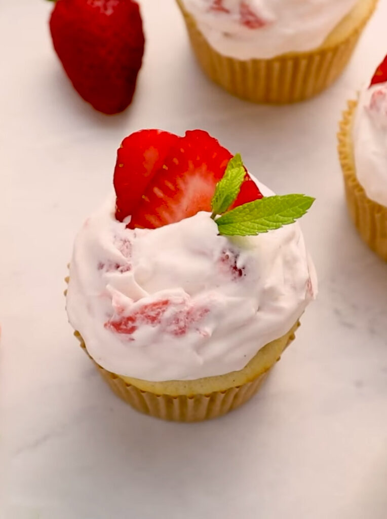 Strawberry Shortcake Cupcakes