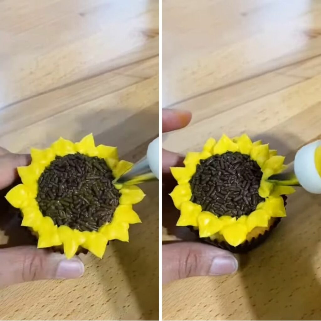 Sunflower cupcake 5 6