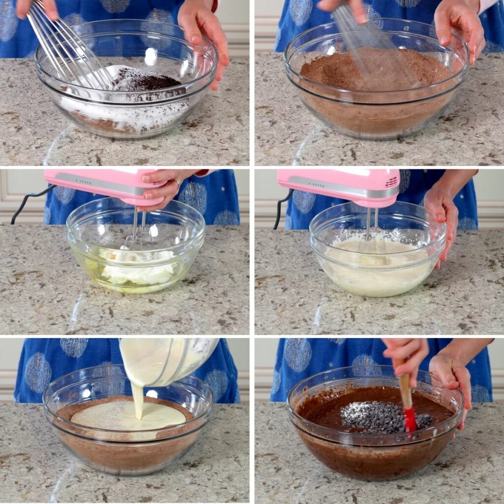make Chocolate Peanut Butter Cake batter