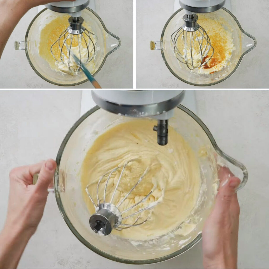 Iced Lemon Pound Cake wet batter preparation