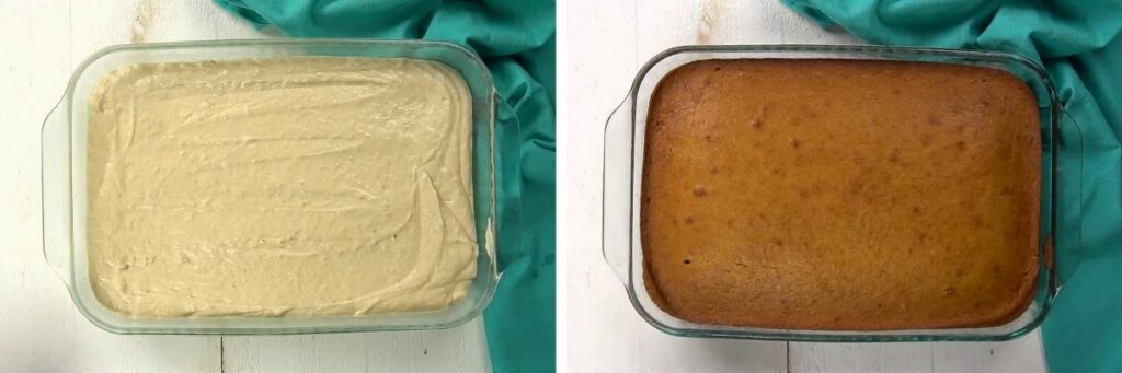 banana cake baking