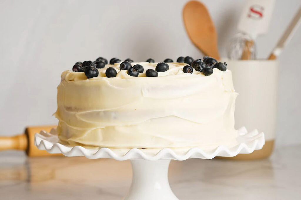 how to make lemon blueberry cake