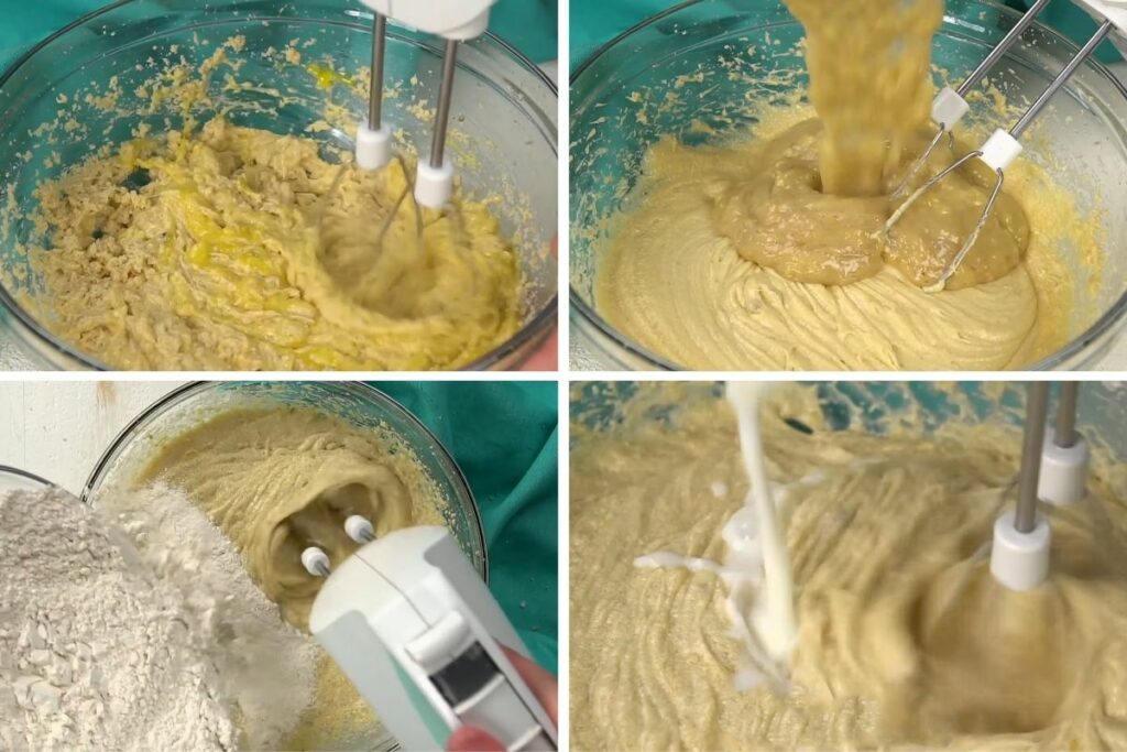 make banana cake batter