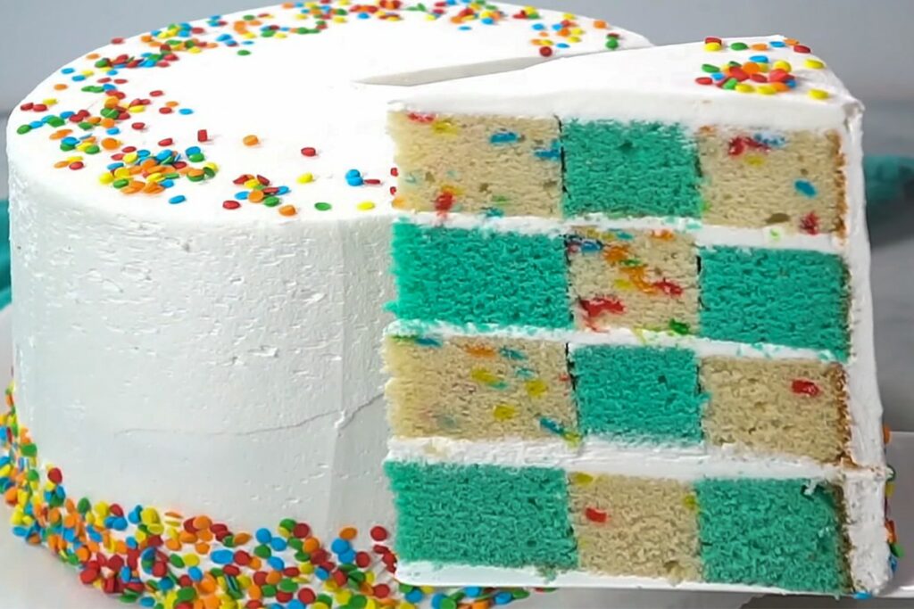 Checker Board Cake