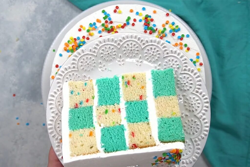 how to make Checker Board Cake