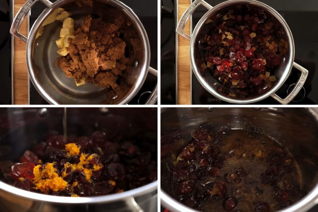 Christmas fruit Cake step 1